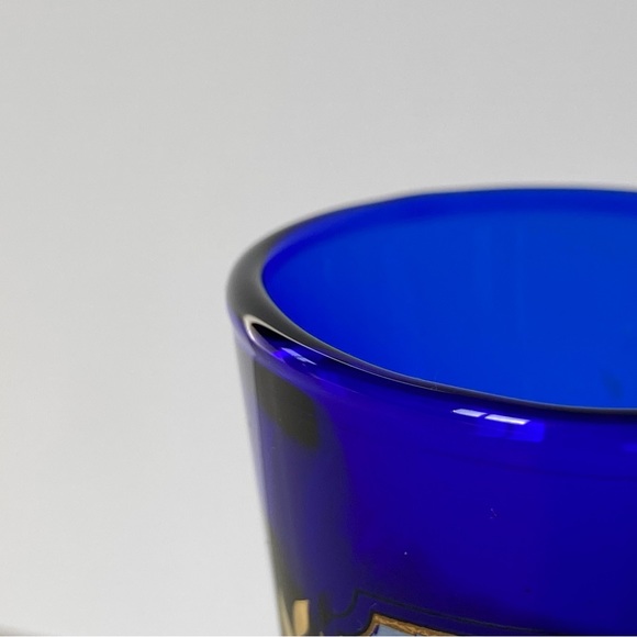 Jackson Hole Shot Glass Wyoming WY Cobalt Blue Shot Glass Teton Village Gondola - Picture 10 of 13